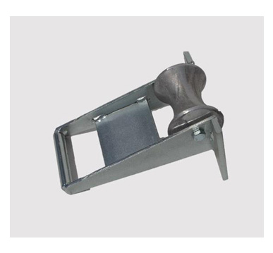 rope guiding roller for ducts